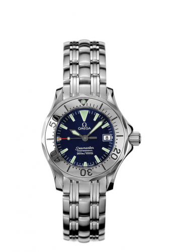 Omega Seamaster Diver 300M Quartz 28 Stainless Steel Blue Bracelet