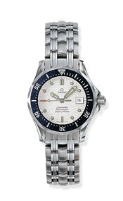 Omega Seamaster Diver 300M Quartz 28 Stainless Steel White Bracelet