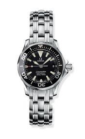 Omega Seamaster Diver 300M Quartz 28 Stainless Steel Black Bracelet