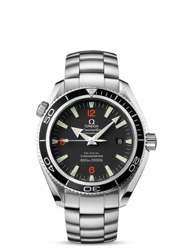 Omega Seamaster Planet Ocean 600M Co-Axial 42 Stainless Steel Orange Numerals Bracelet