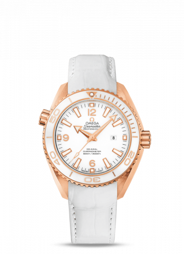 Omega Seamaster Planet Ocean 600M Co-Axial 37.5 Red Gold White Planet St. Moritz