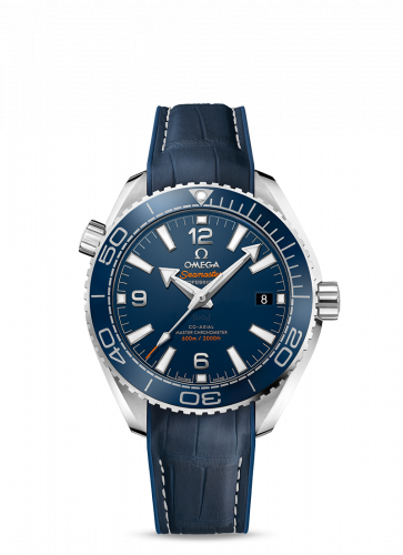 Omega Seamaster Planet Ocean 600M Co-Axial 39.5 Master Chronometer Stainless Steel Blue Alligator