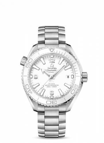 Omega Seamaster Planet Ocean 600M Co-Axial 39.5 Master Chronometer Stainless Steel White Bracelet