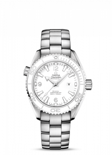 Omega Seamaster Planet Ocean 600M Co-Axial 37.5 Stainless Steel White Bracelet