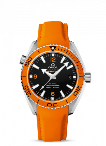 Omega Seamaster Planet Ocean 600M Co-Axial 42 Stainless Steel Orange Orange Rubber