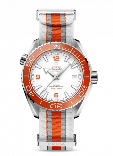 Omega Seamaster Planet Ocean 600M Co-Axial 43.5 Master Chronometer Stainless Steel White NATO