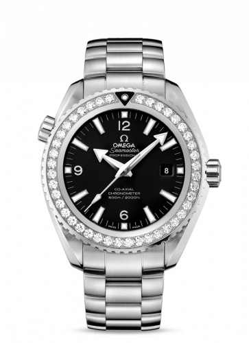 Omega Seamaster Planet Ocean 600M Co-Axial 45.5 Stainless Steel Diamond Black Bracelet
