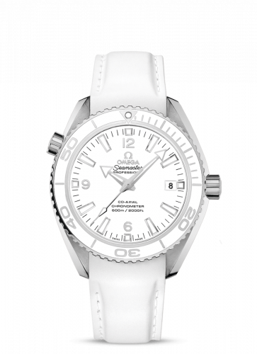 Omega Seamaster Planet Ocean 600M Co-Axial 42 Stainless Steel White Rubber