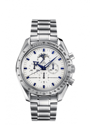 Omega Speedmaster Professional Broad Arrow Moonphase Stainless Steel Ivory Bracelet