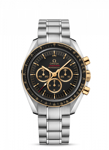 Omega Speedmaster Professional Moonwatch Stainless Steel Yellow Gold Black Tokyo Olympics