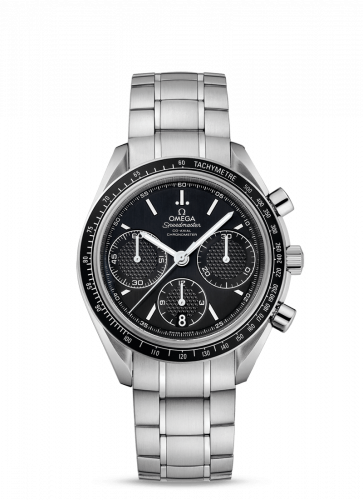 Omega Speedmaster Racing Co-Axial Chronograph Stainless Steel Black Bracelet