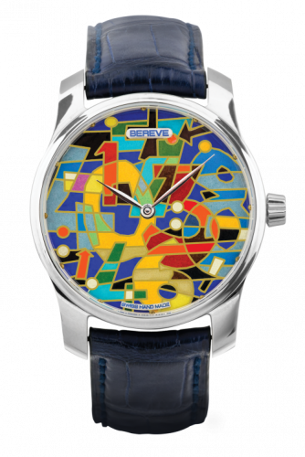 Bereve Numbers Enamel Grand Feu Gold Dial