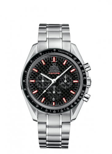 Omega Speedmaster Racing Chronometer Stainless Steel Carbon Black Bracelet