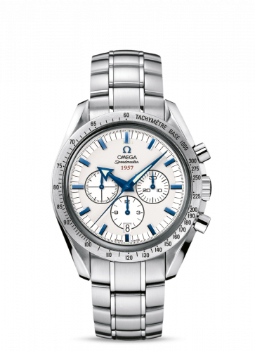 Omega Speedmaster Broad Arrow 1957 Stainless Steel Silver Bracelet