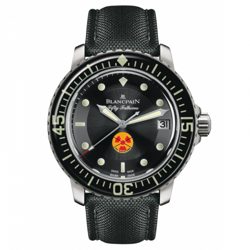 Blancpain Fifty Fathoms Tribute to Fifty Fathoms Stainless Steel Black Black Canvas