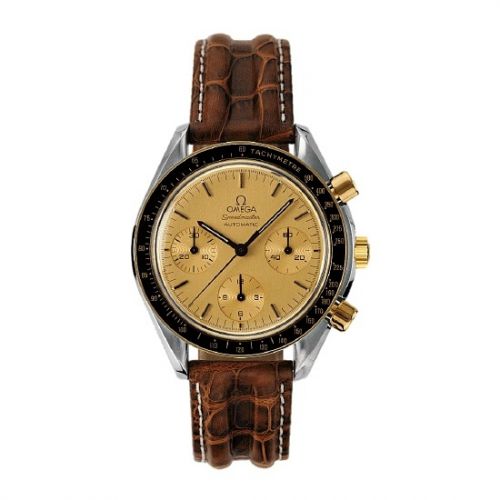 Omega Speedmaster Reduced Stainless Steel Yellow Gold Champagne