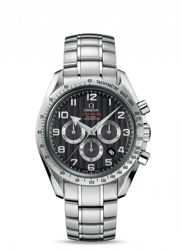 Omega Speedmaster Broad Arrow 44.25 Stainless Steel Black Stripes Bracelet