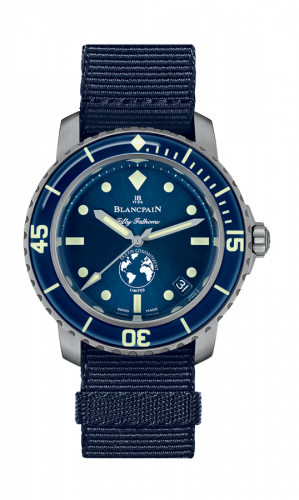 Blancpain Fifty Fathoms Ocean Commitment III Blue Blue Blue NATO