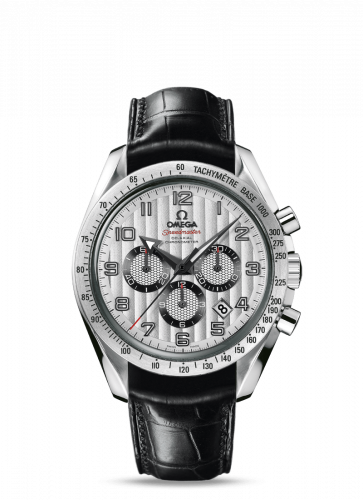 Omega Speedmaster Broad Arrow 44.25 Stainless Steel Silver Stripes