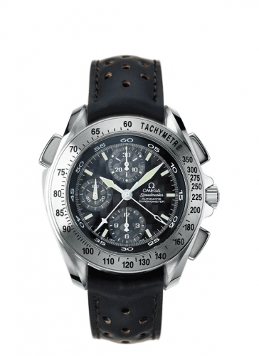 Omega Speedmaster Split-Seconds Stainless Steel Carbon Strap