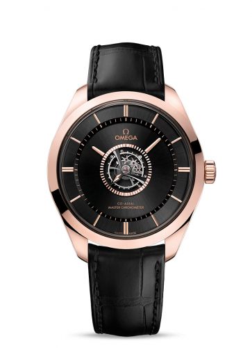 Omega De Ville Trésor Tourbillon Sedna Gold Black