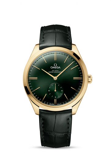 Omega De Ville Trésor Master Chronometer Small Seconds Yellow Gold Green