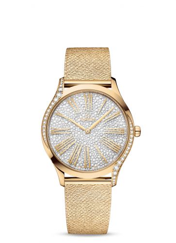 Omega De Ville Trésor 36 Moonshine Gold Diamond Mesh