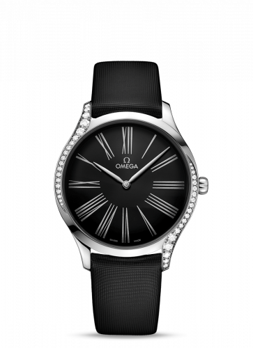 Omega De Ville Trésor 39 Stainless Steel Black Roman Fabric