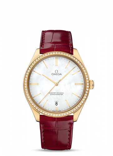 Omega De Ville Trésor Master Co-Axial Yellow Gold Diamond MOP