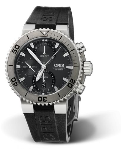 Oris Aquis Chronograph 46 Titanium Grey Rubber