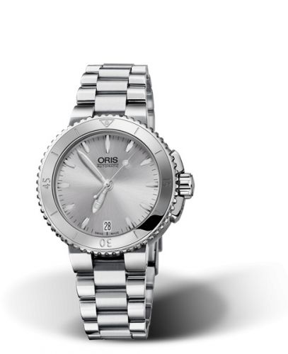 Oris Aquis Date 36 Stainless Steel Silver Bracelet
