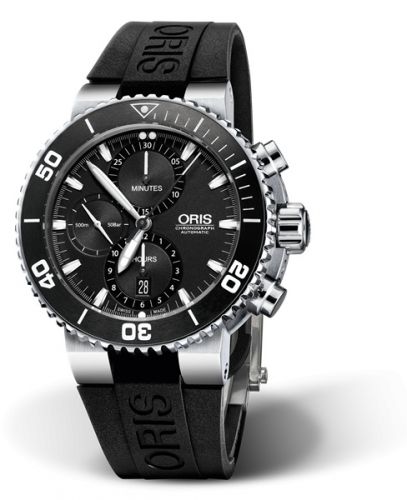 Oris Aquis Chronograph 46 Stainless Steel Black Rubber