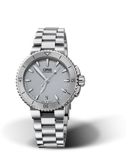 Oris Aquis Date 36 Stainless Steel Grey Bracelet