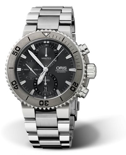 Oris Aquis Chronograph 46 Titanium Grey Bracelet