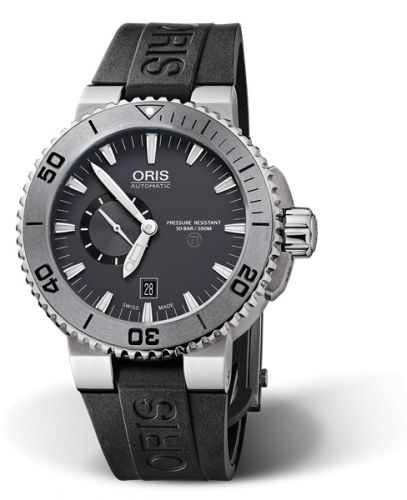 Oris Aquis Titan Small Second - Date Titanium Grey Rubber