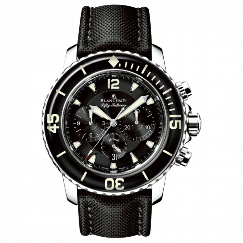 Blancpain Fifty Fathoms Chronographe Flyback Stainless Black Black Canvas