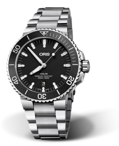 Oris Aquis Date 43.5 Stainless Steel Matte Black Bracelet