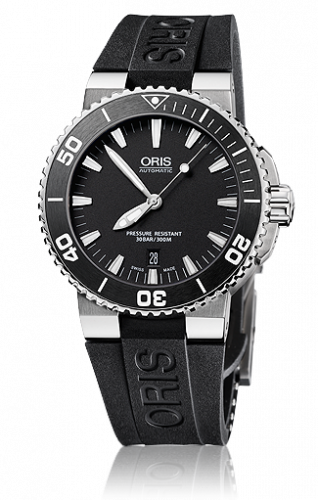 Oris Aquis Date 43 Stainless Steel Black Rubber