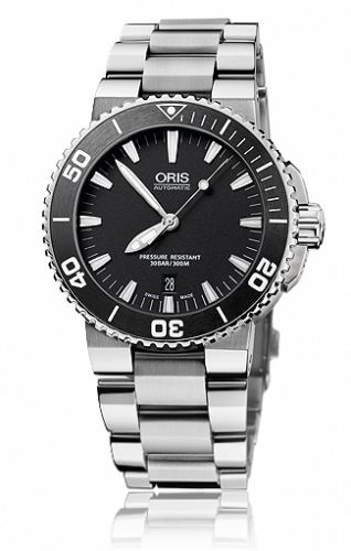 Oris Aquis Date 43 Stainless Steel Black Bracelet