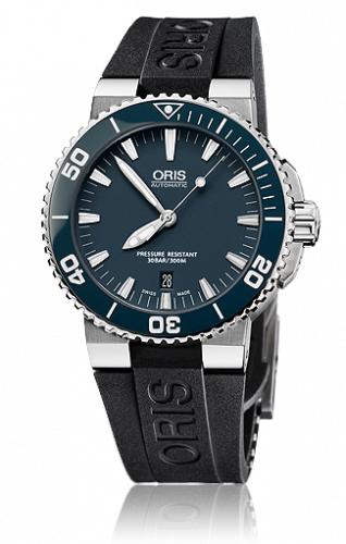 Oris Aquis Date 43 Stainless Steel Blue Rubber