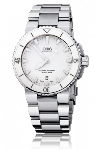 Oris Aquis Date 43 Stainless Steel White Bracelet