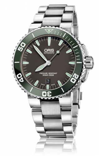 Oris Aquis Date 43 Stainless Steel Grey Bracelet