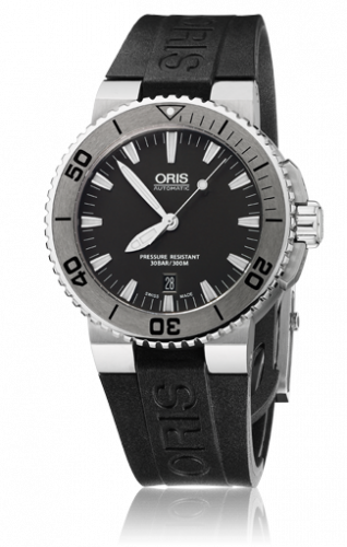 Oris Aquis Date 43 Stainless Steel Black Rubber