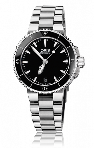 Oris Aquis Date 36 Stainless Steel Black Bracelet