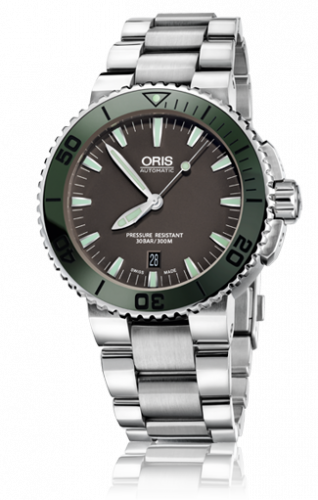 Oris Aquis Date 43 Stainless Steel Grey Bracelet