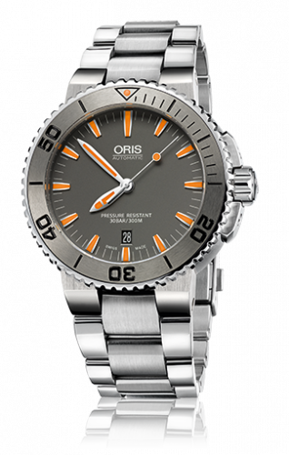 Oris Aquis Date 43 Stainless Steel Grey Bracelet