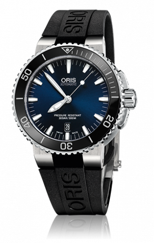 Oris Aquis Date 43 Stainless Steel Blue Rubber