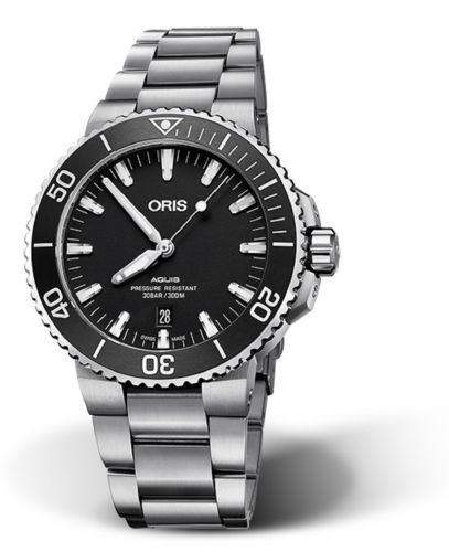 Oris Aquis Date 43.5 Stainless Steel Matte Black Bracelet