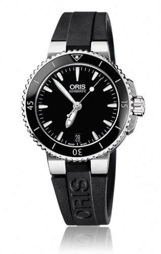 Oris Aquis Date 36 Stainless Steel Black Rubber