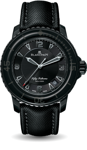 Blancpain Fifty Fathoms Automatique DLC Black Black Canvas